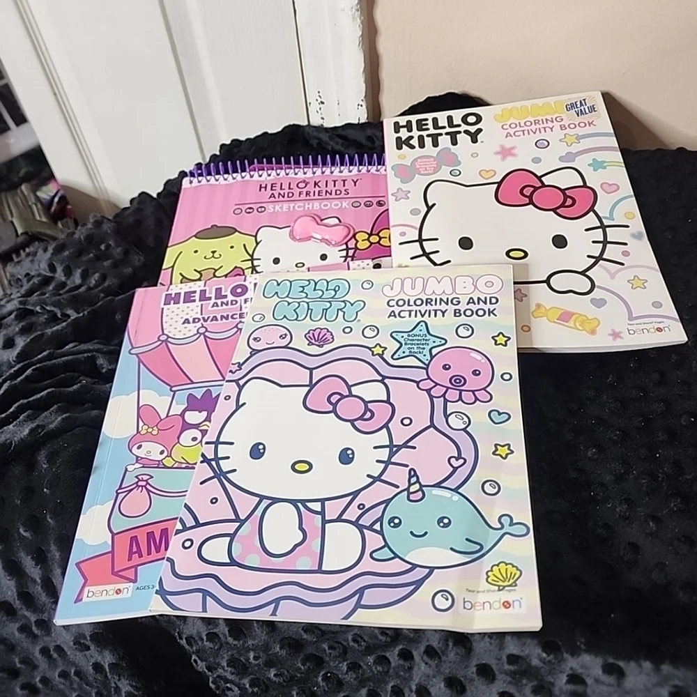 Hello Kitty STATIONARY BUNDLE. SKETCHBOOK, COLORING BOOK